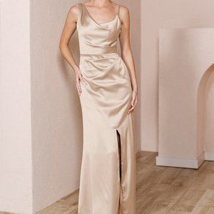 Champagne Bridesmaid Dress